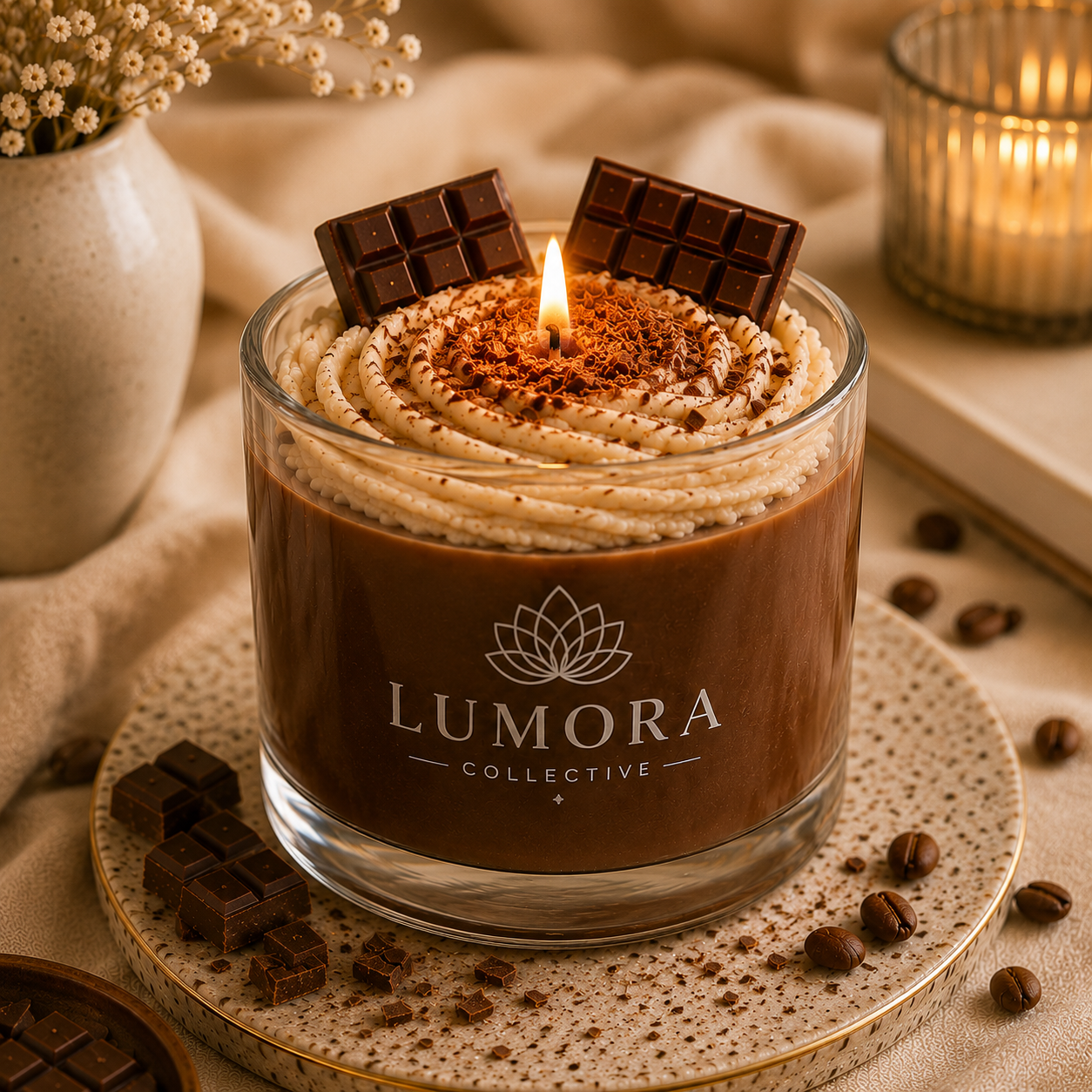Hot Chocolate Dessert Candle