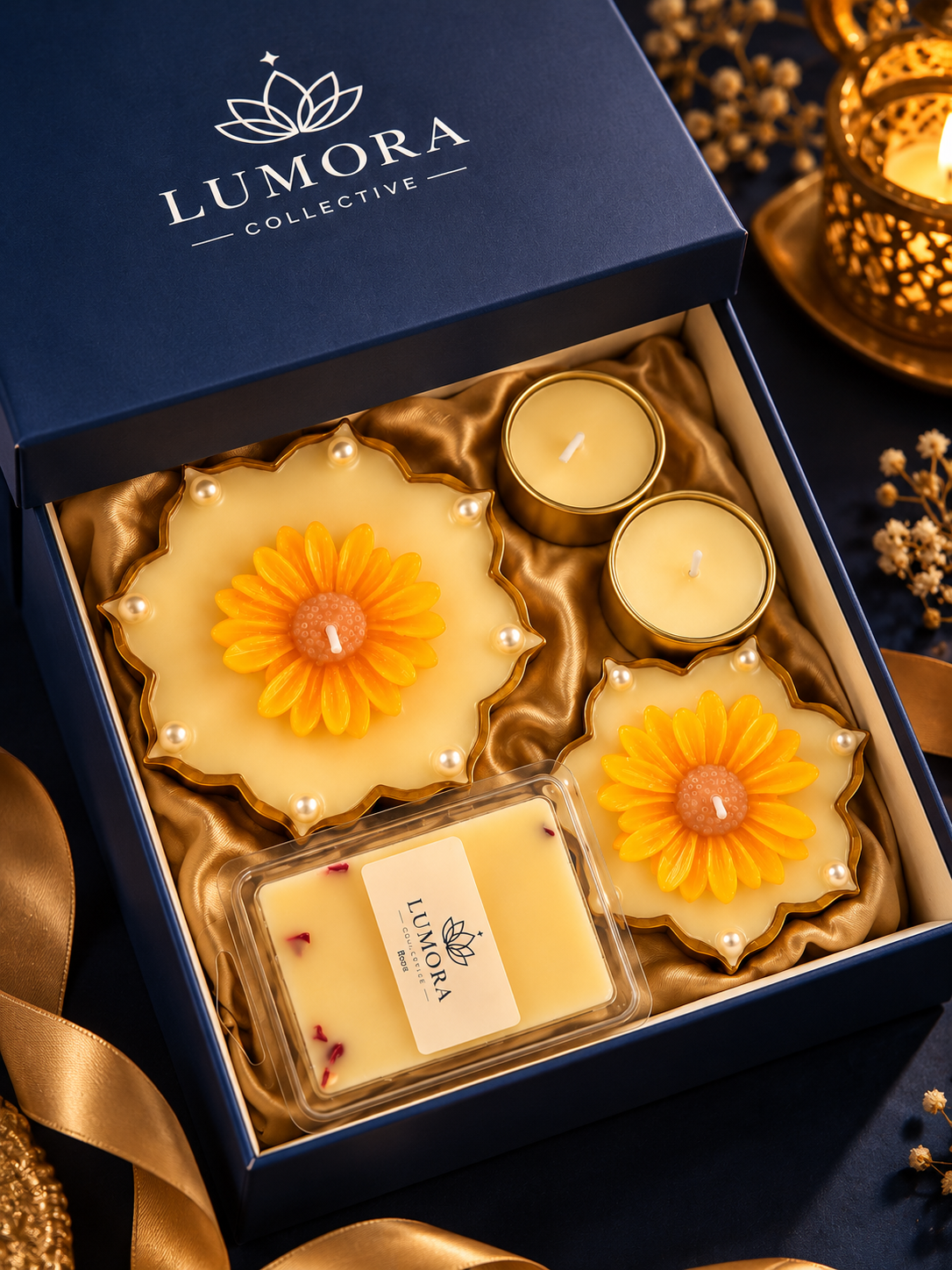 Floral Candle Gift Hamper