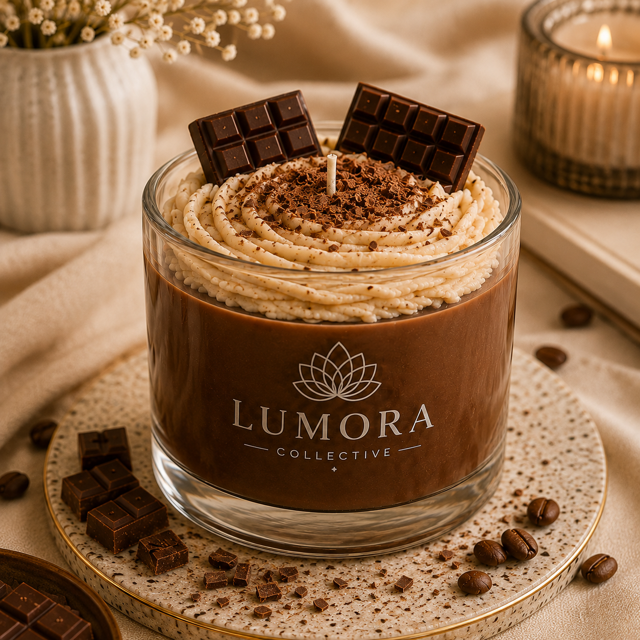 Hot Chocolate Dessert Candle