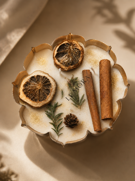 Citrus & Cinnamon Artisan Urli Candle