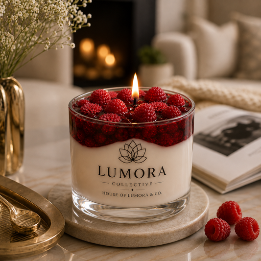 Raspberry Cheesecake Dessert Candle