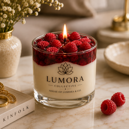 Raspberry Cheesecake Dessert Candle